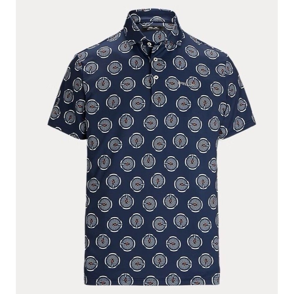RLX Ralph Lauren Mens Tailored Fit Performance Polo Shirt Large Short Sleeve NWT